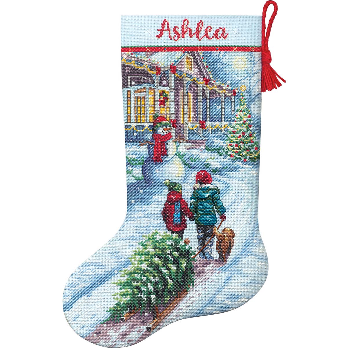 Dimensions  Christmas Tradition Stocking Counted Cross-Stitch Kit
