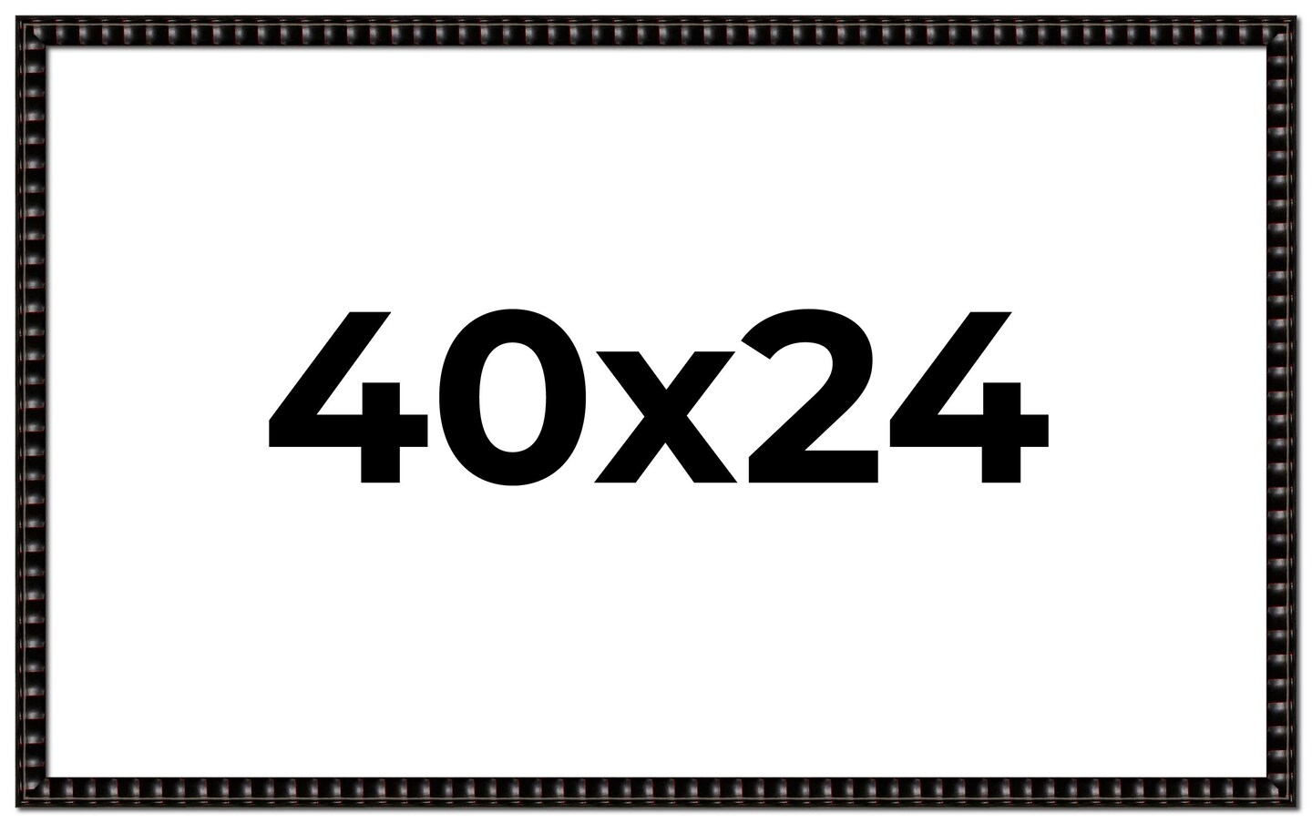 40x24 Bamboo Picture Frame with UV-Resistant Acrylic & Acid Free Backing, Available in 4 Finishes - Brown, Black, Gold, and Natural