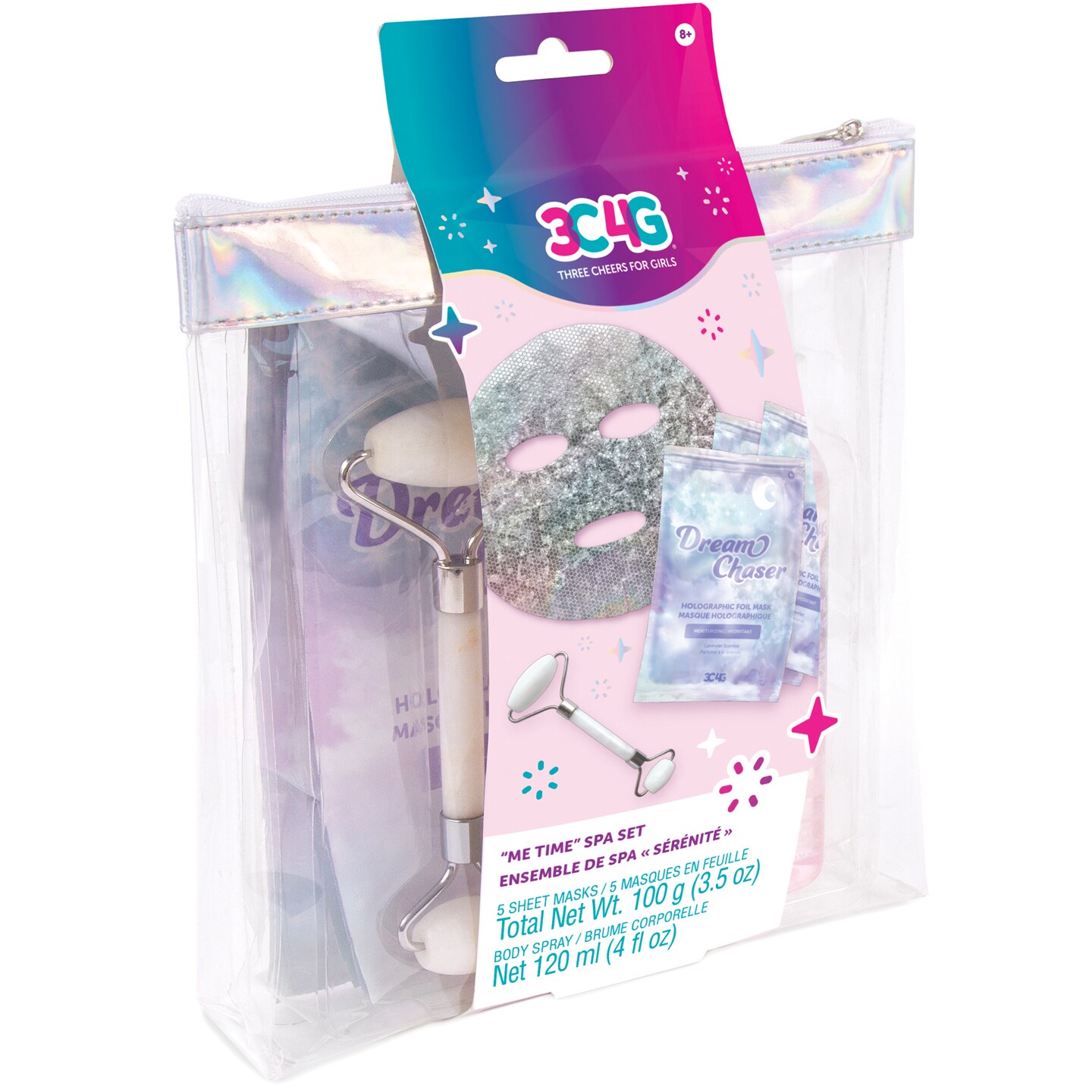 3C4G: "Me Time" Spa Set - Lavender 7 Piece Set, Make It Real, Teens Tweens & Girls, Self-Care Set, Home Spa Experience, Kids Ages 8+