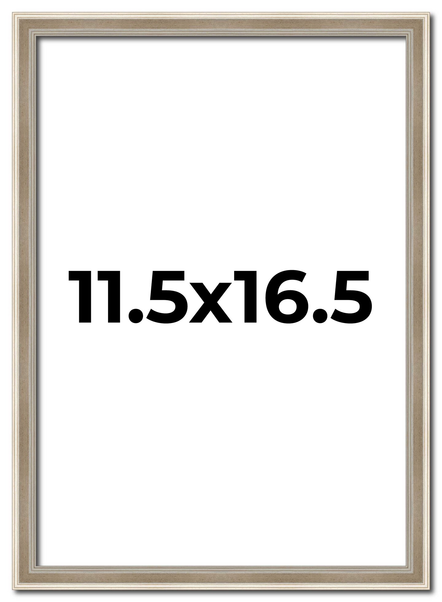 11.5x16.5 Classic Modern Picture Frame with UV-Resistant Acrylic & Acid Free Backing, Available in 9 Finishes - Black, Blue, Brown, Gold, Grey, Red, Silver, White, Natural