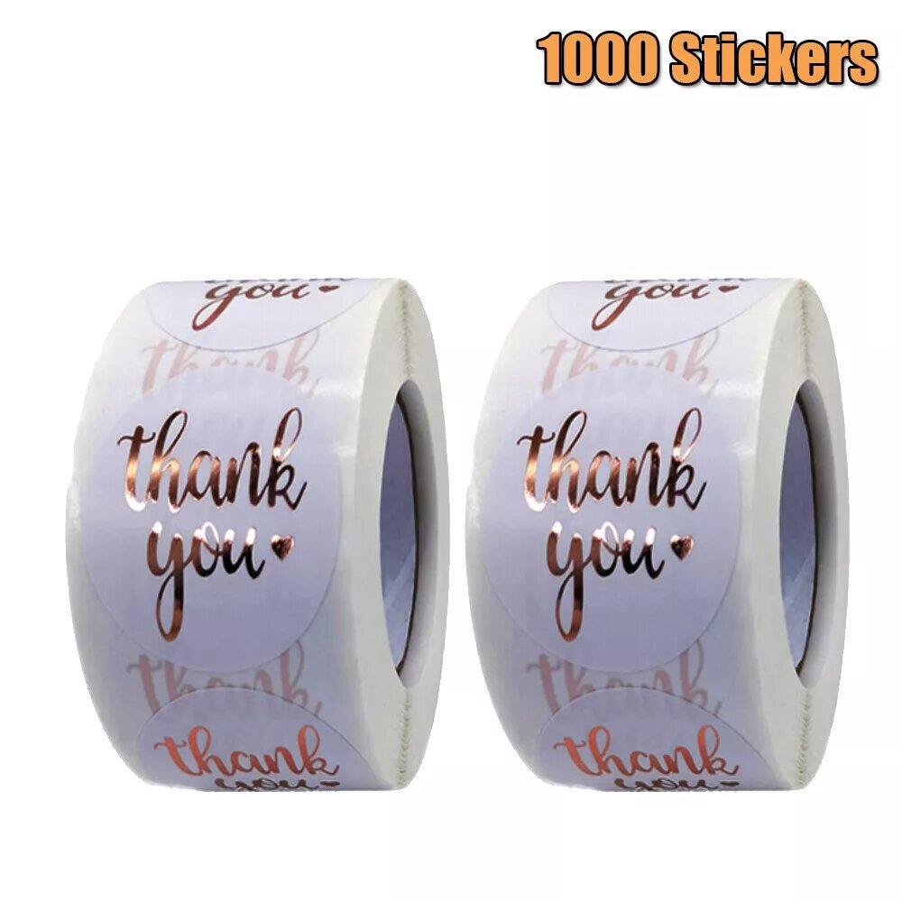 Kitcheniva Thank You For Stickers Business Envelope Gift Label