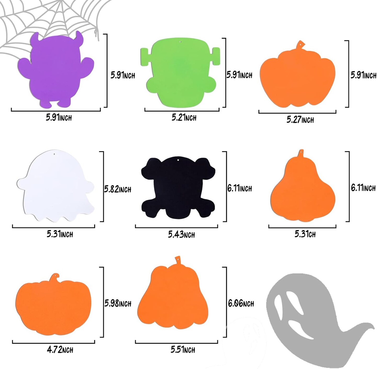 Halloween Crafts Kit for Kids DIY Pumpkin Ghost Skull 204PCS Halloween Decorations Party Favors Supplies