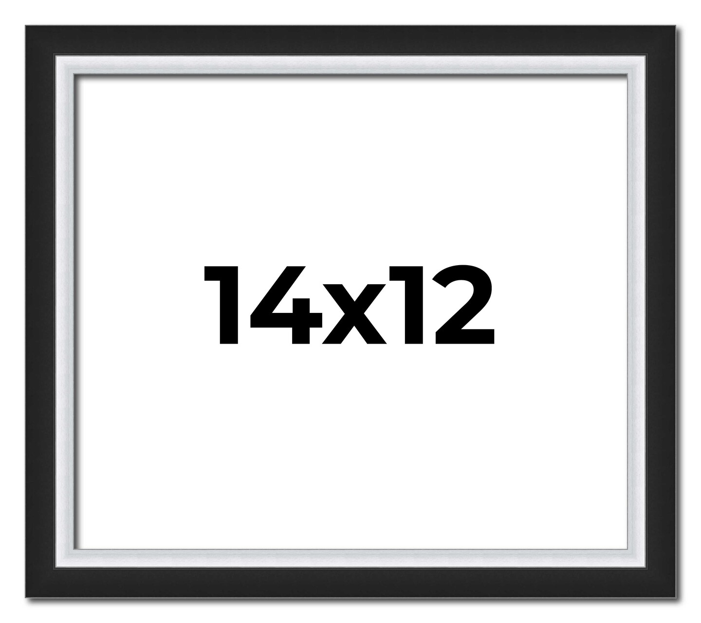Flat Silver Picture Frame - UV Acrylic, Backing Board, Hanging Hardware Included