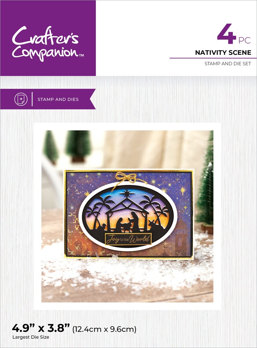 Crafter&#x27;s Companion Stamp And Die-Nativity Scene