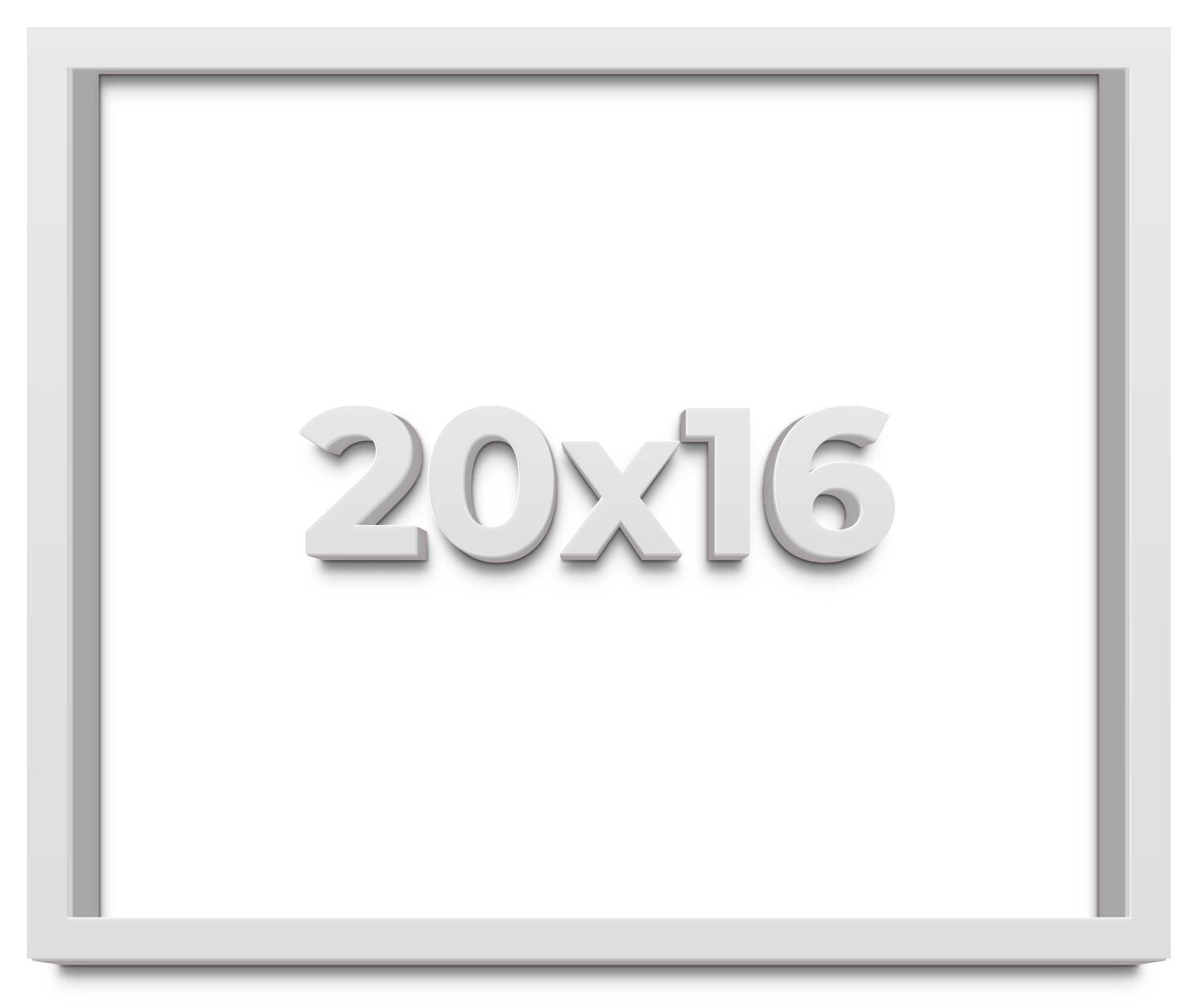 16x20 Shadow Box 1&#x22; Depth Picture Frame with UV-Resistant Acrylic &#x26; Acid Free Backing, Available in 3 Finishes - Black, Grey, White