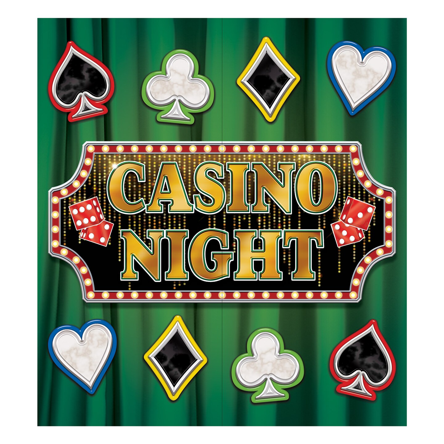 Beistle 7Feet x 6Feet Casino Photo Prop - 1 Pack