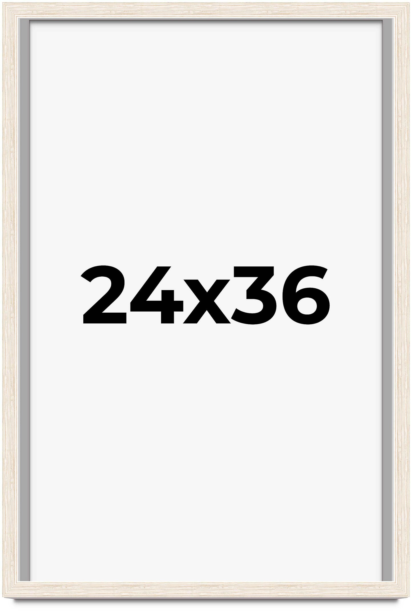 24x36 Barnwood Shadow Box Picture Frame with UV-Resistant Acrylic & Acid Free Backing, Available in 2 Finishes - Black and White