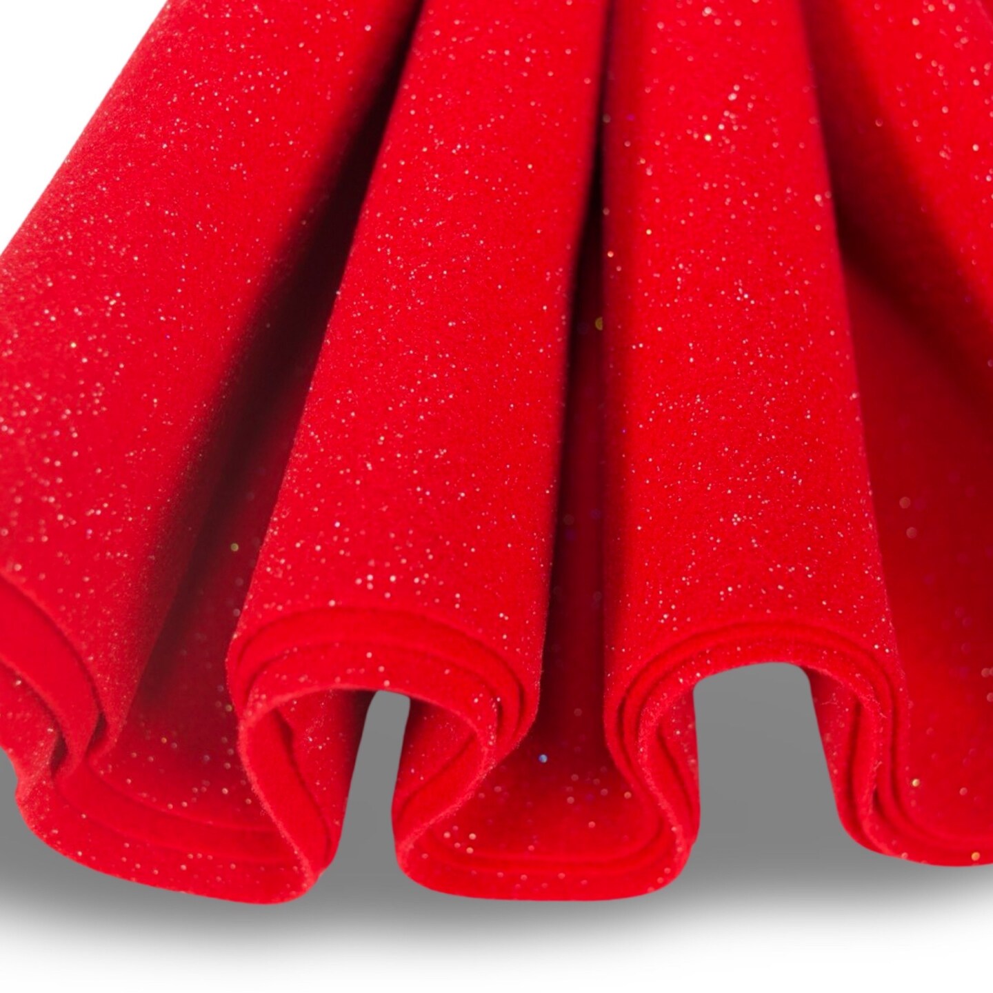 FabricLA Glitter Craft Felt | Acrylic Felt Sparkling Colors |DIY Projects &#x26; Creative Crafts | Available in Black, Red, Green, &#x26; White