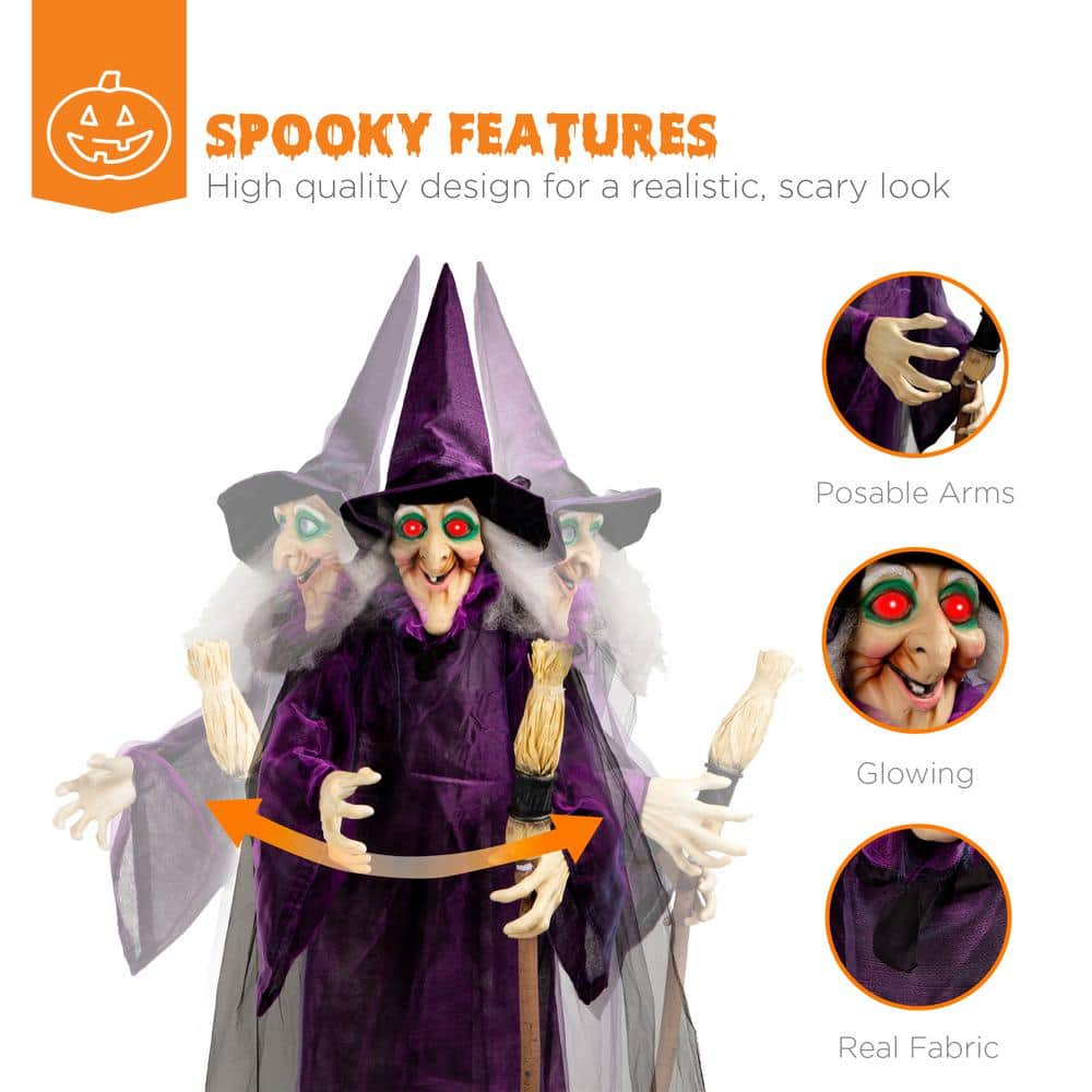 5 FT LED Animatronic Halloween Prop Bring Spooky Fun to Life