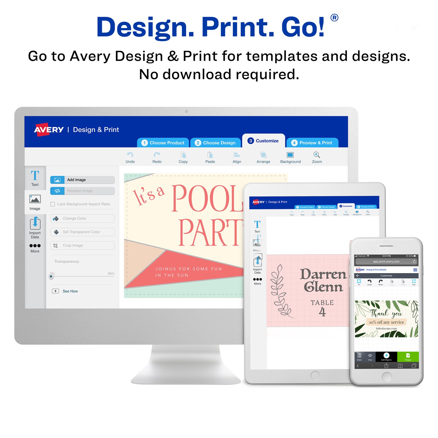 Avery Clean Edge Printable Business Cards with Sure Feed Technology, 2&#x22; x 3.5&#x22;, White, 120 Blank Cards for Inkjet Printers (28877)