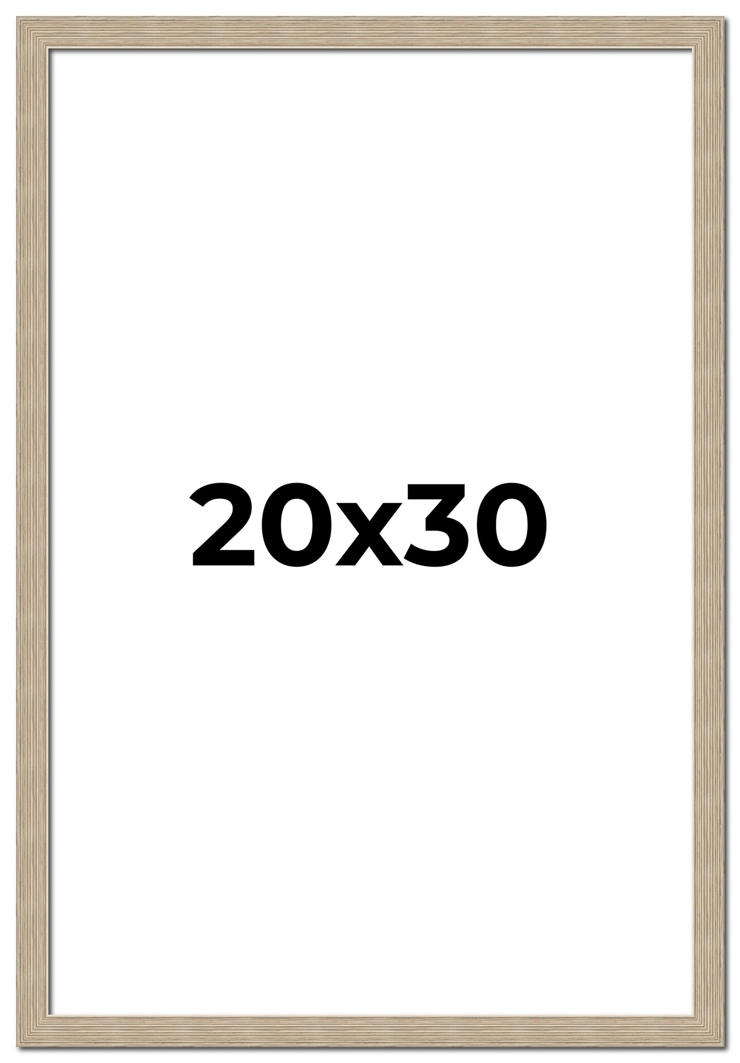 20x30 Thin Barnwood Picture Frame with UV-Resistant Acrylic & Acid Free Backing, Available in 2 Paint Finishes - Grey and Black