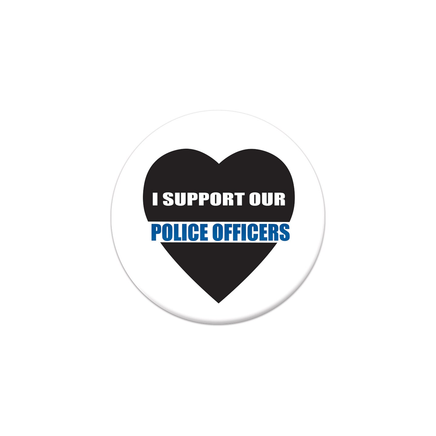 Beistle 2in. I Support Our Police Officers Button - 6 Pack
