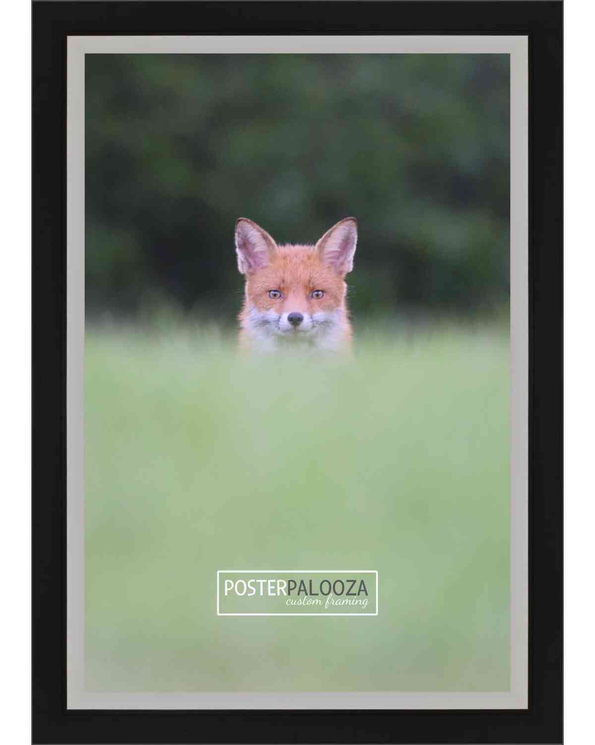 Photo Size Flat Silver Picture Frame - UV Acrylic, Foam Board Backing, Hanging Hardware