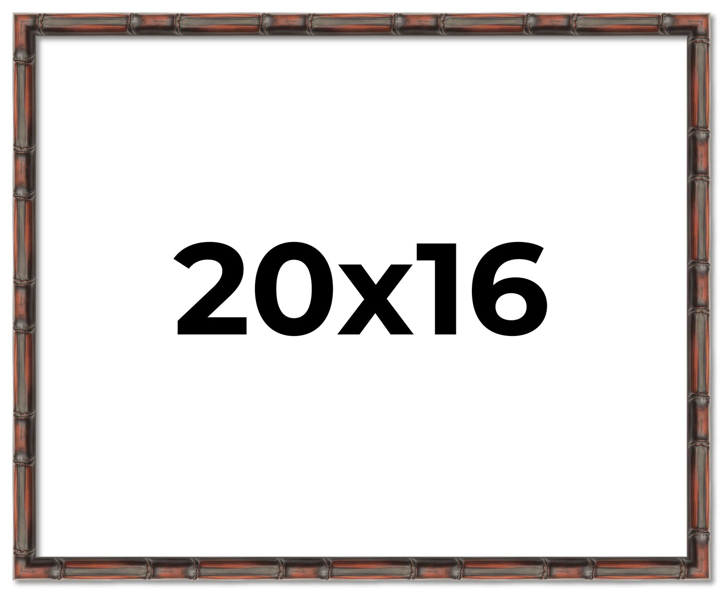 20x16 Thin Bamboo Picture Frame with UV-Resistant Acrylic & Acid Free Backing, Available in 2 Finishes - Gold and Brown