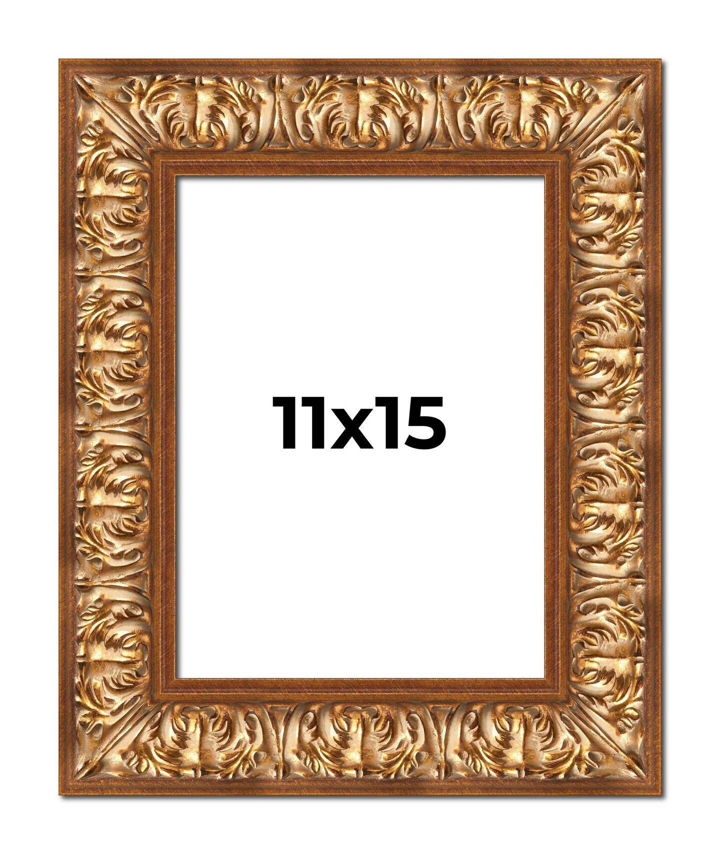 Modern Shadow Box 1" Depth Gold Picture Frame - UV Acrylic, Backing, Hanging Hardware