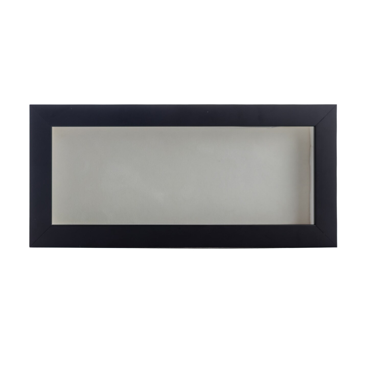 Panoramic Shadow Box 3/4&#x22; Depth Black Picture Frame - UV Acrylic, Backing, Hanging Hardware