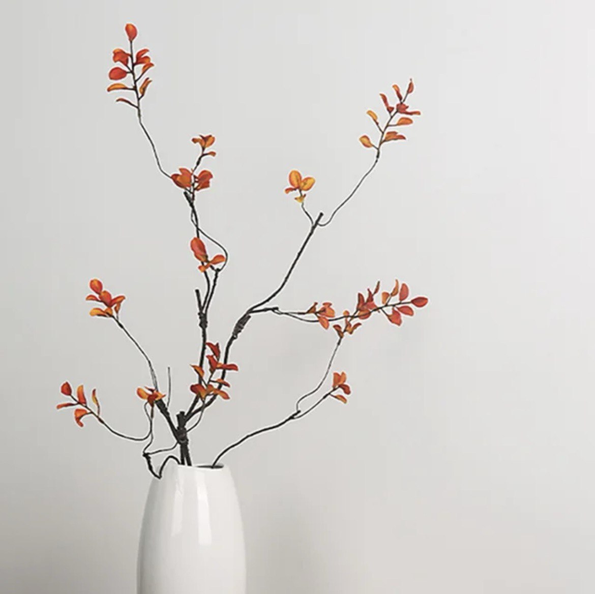 Artificial Fall Branches Tall Fall Stems Fake Ficus Branches for Thanksgiving Autumn Home Office Wedding Vase Filler Decoration