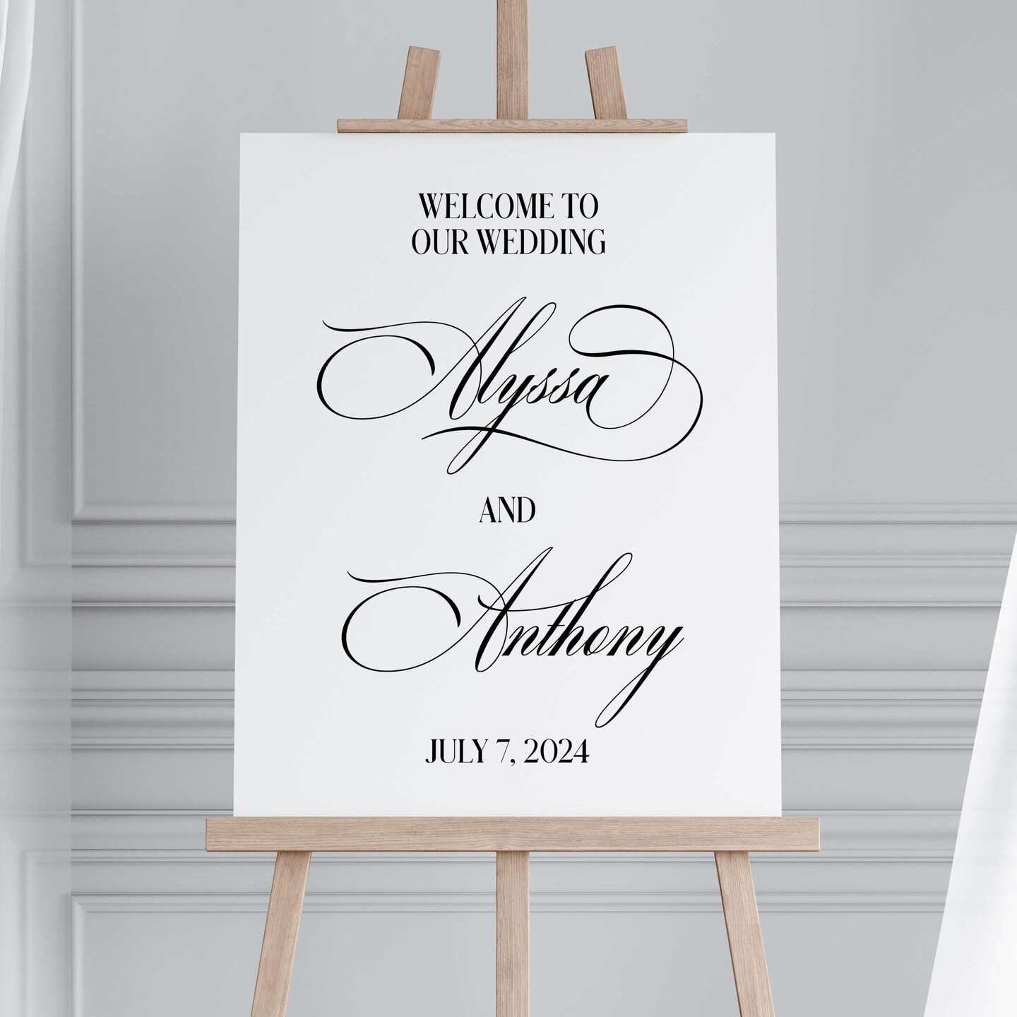 Welcome to Our Wedding Welcome Sign