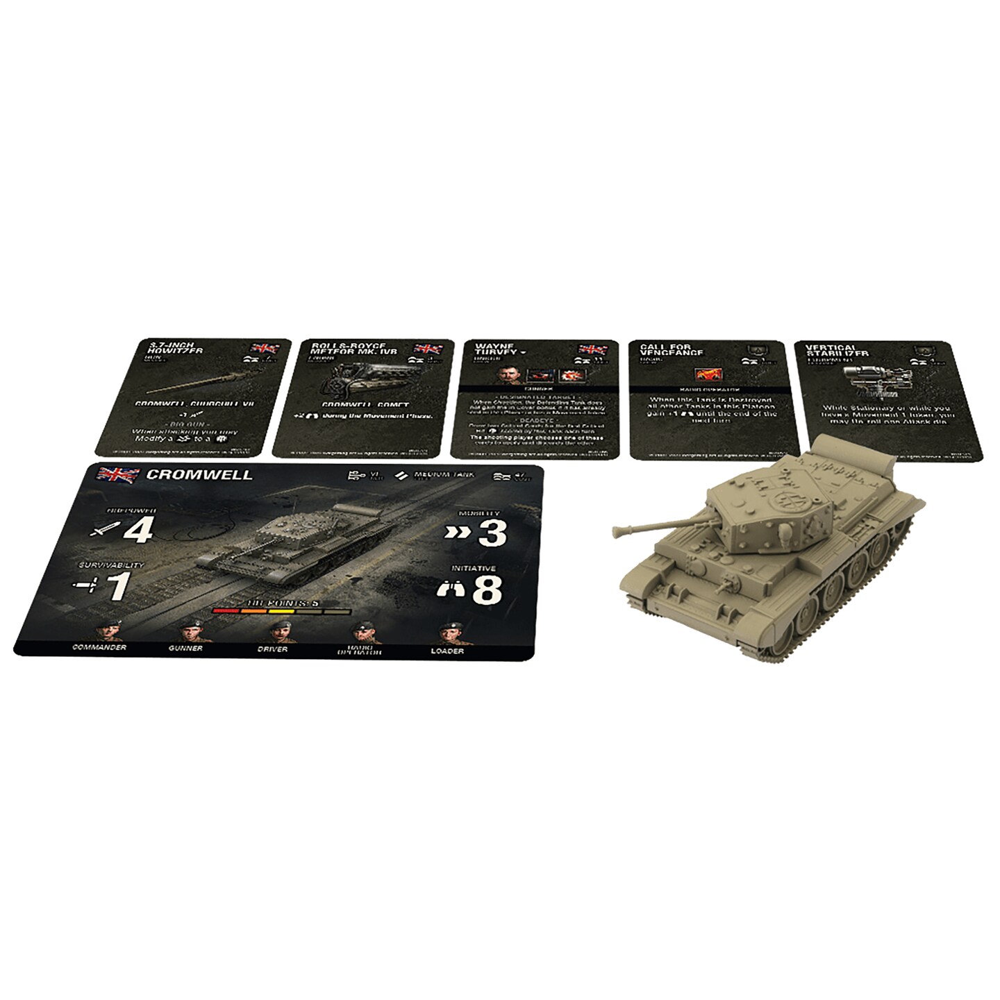 World Of Tanks: British (Cromwell), Expansion, Miniatures Game, Gale Force Nine