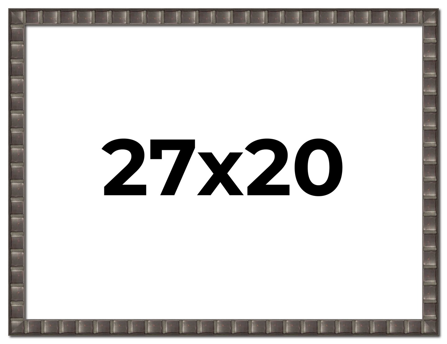 20x27 Deco Picture Frame with UV-Resistant Acrylic &#x26; Acid Free Backing, Available in 3 Finishes - Black, Brown, and Silver