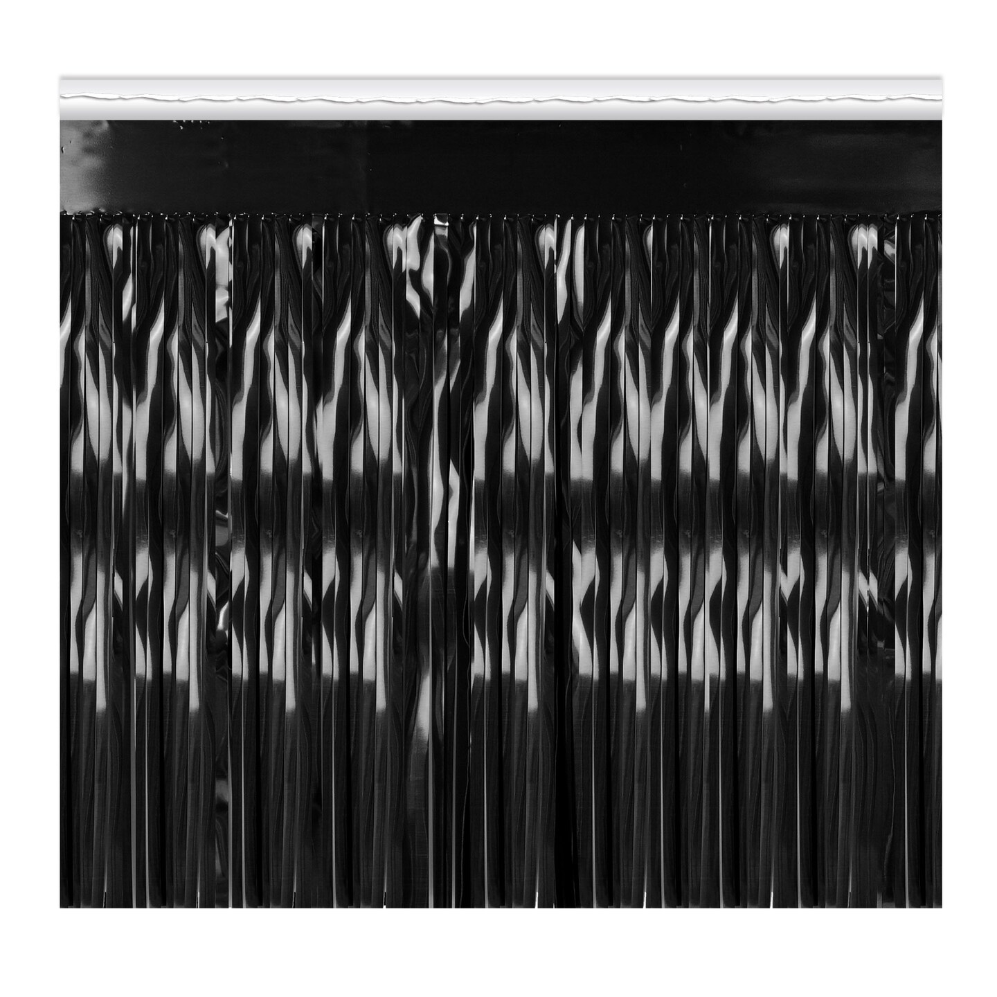 Beistle 15in. x 10Feet Pkgd 1-Ply Metallic Fringe Drape - 6 Pack