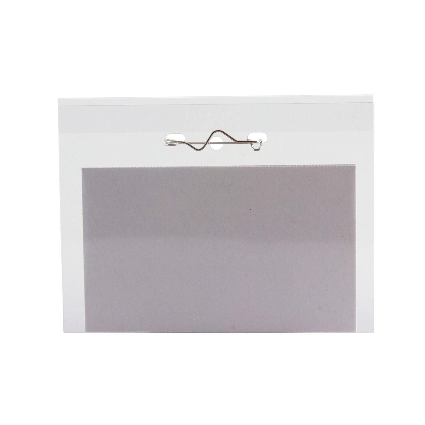 Pin Style ID Badge Holder Kit with Printable Inserts, 3-1/2&#x22; x 2-1/4&#x22;, Pack of 100