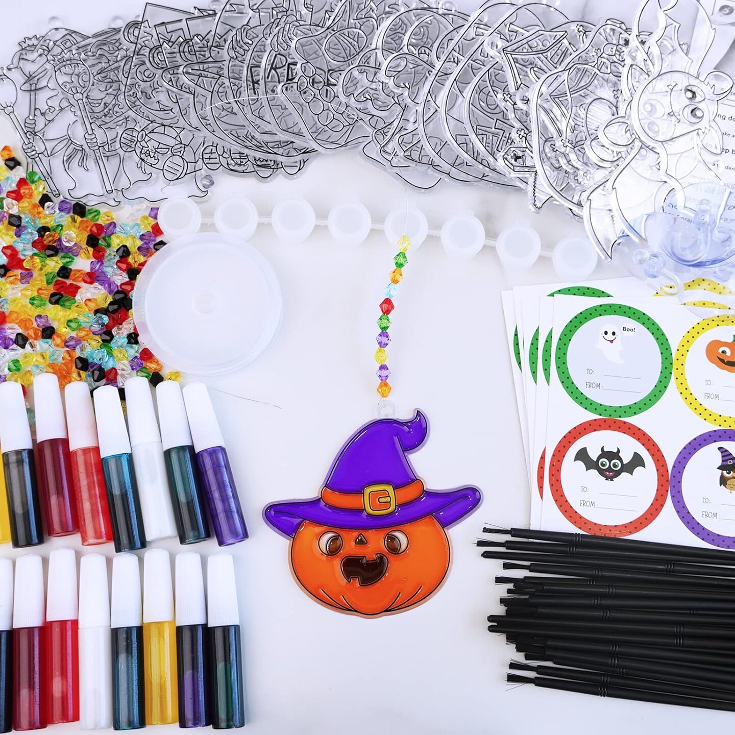 27 Sets Halloween Suncatchers Ornaments Decorations