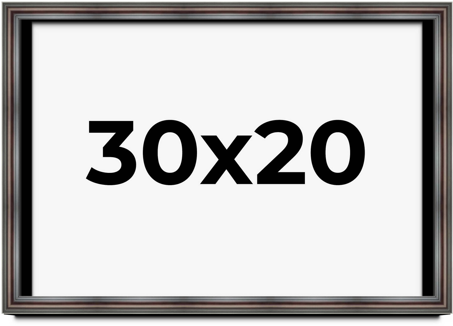 Shadow Box 1.75" Deep Brown Picture Frame - UV Acrylic, Backing Board, Hanging Hardware Included