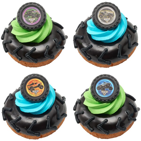 Monster Jam&#xAE; Car Crushing Cupcake Rings 12ct