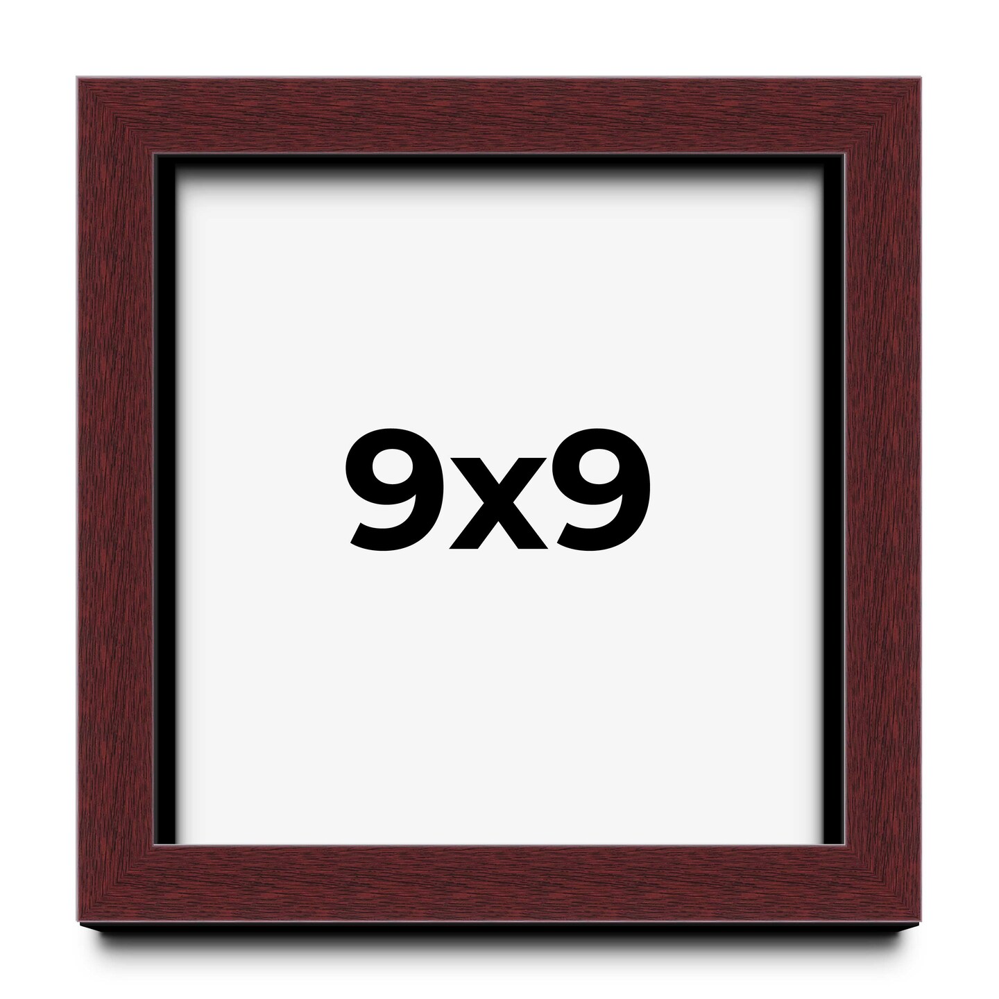 9x9 Shadow Box 1.5&#x22; Depth Picture Frame with UV-Resistant Acrylic &#x26; Acid Free Backing, Available in 5 Finishes - Black, Brown, Gold, Silver, White