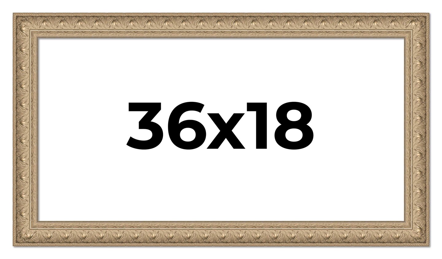 Panoramic Museum Silver Picture Frame - UV Acrylic, Foam Board Backing, Hanging Hardware