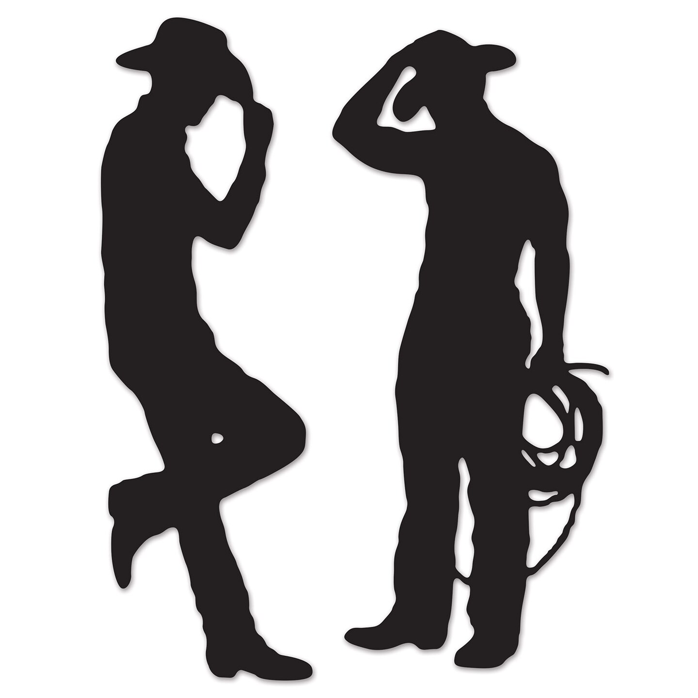 Beistle 35in. and 37in. Cowboy Silhouettes - 12 Pack