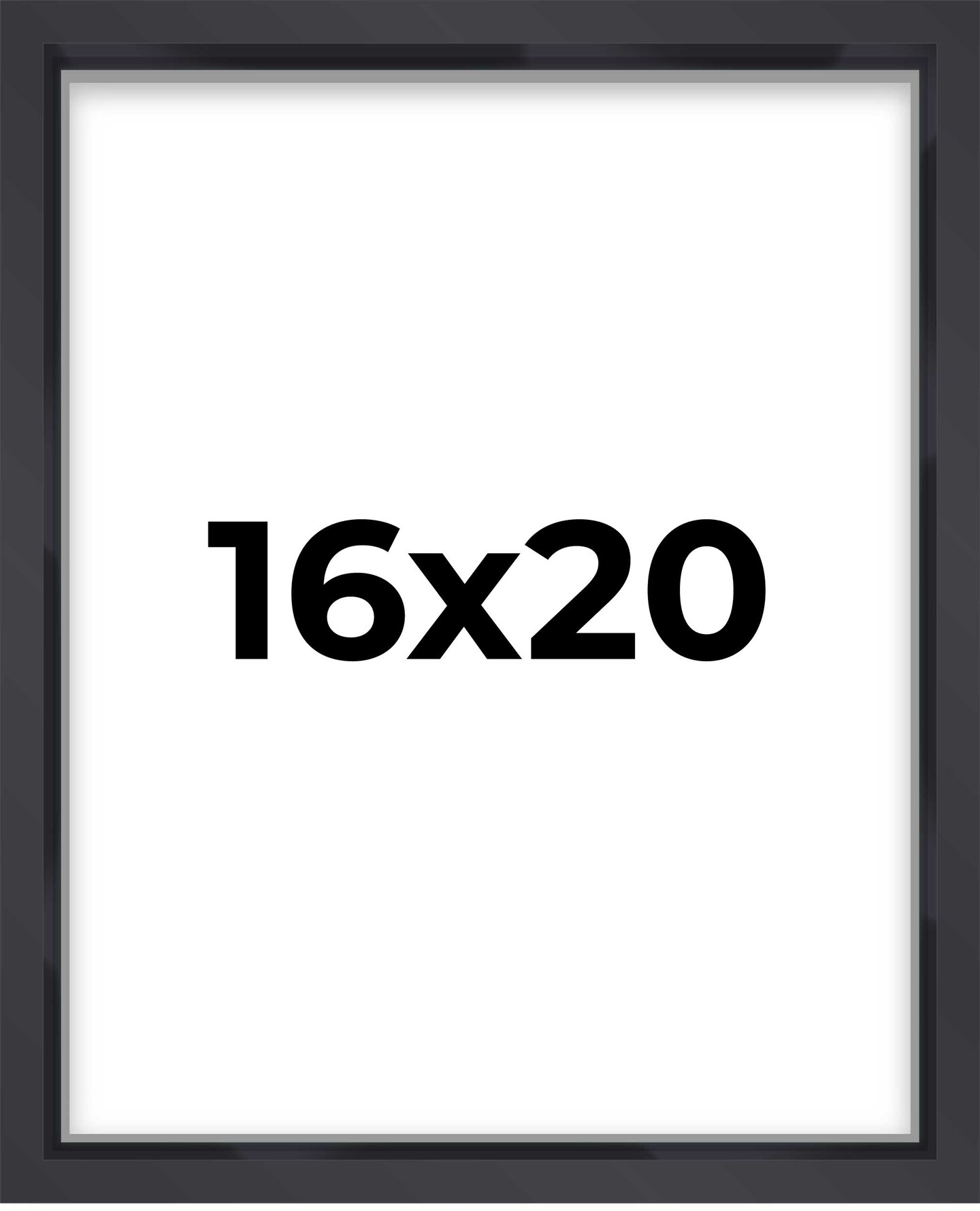 16x20 Shadow Box 1.5&#x22; Depth Picture Frame with UV-Resistant Acrylic &#x26; Acid Free Backing, Available in 5 Finishes - Black, Brown, Gold, Silver, White