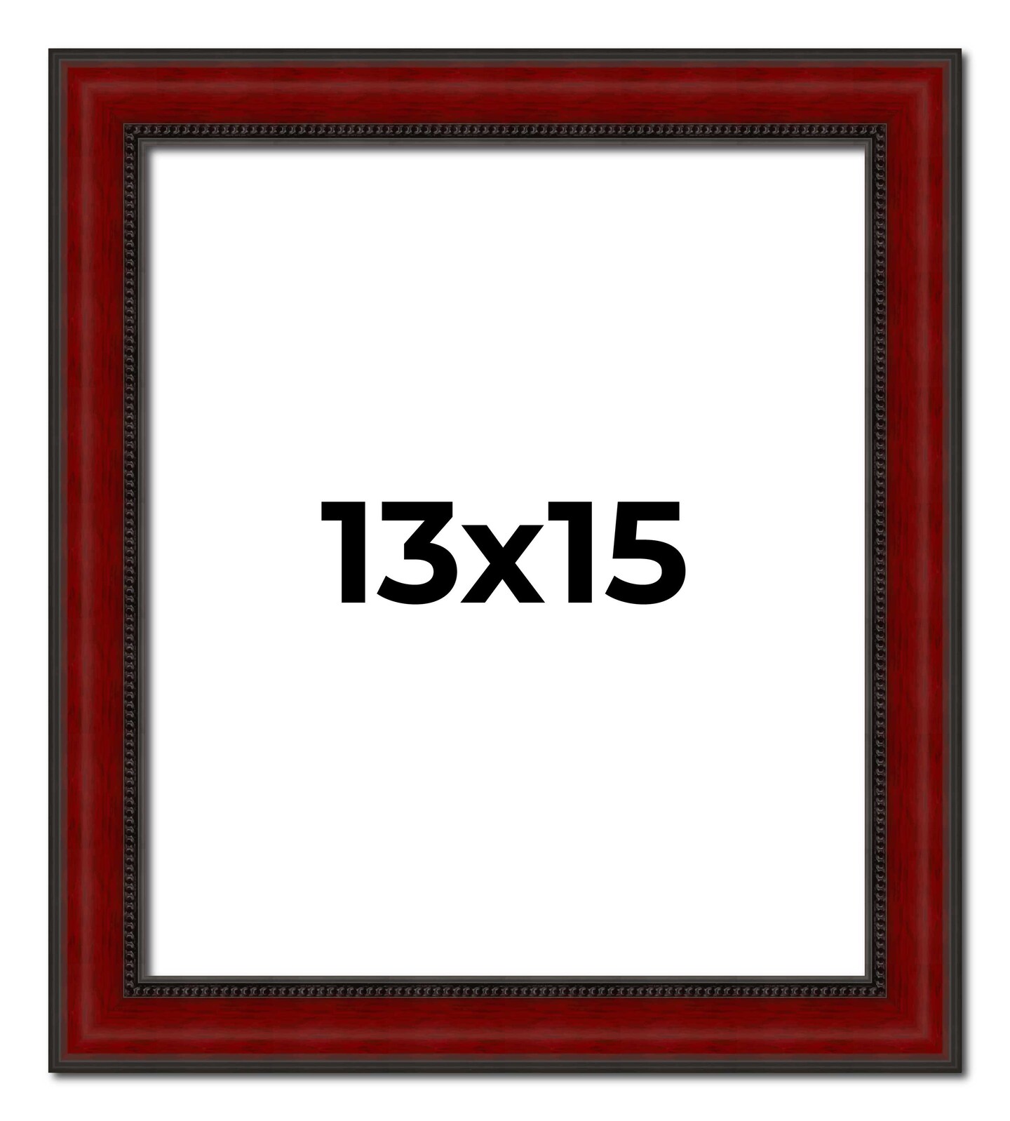 13x15 Weathered Picture Frame with UV-Resistant Acrylic &#x26; Acid Free Backing, Available in 5 Finishes - Black, Gold, Red, White, Natural