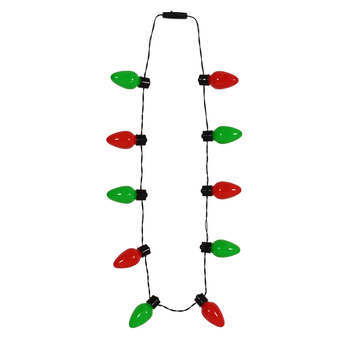 Beistle 40in. Light-Up Christmas Light Bulb Necklace - 12 Pack