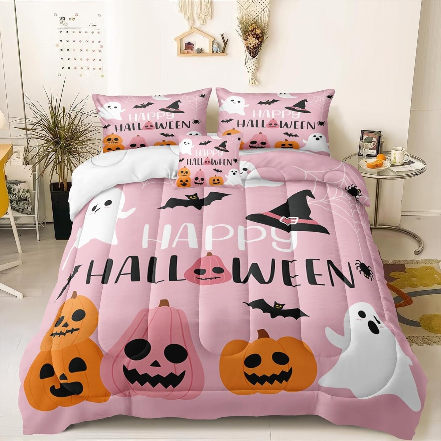 Trick or Treat outlets Spooktacular Queen Size 90”X 90” Ghost Blanket