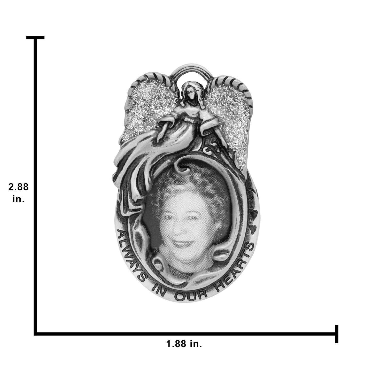 Gloria Duchin &#x22;Always in Our Hearts&#x22; Angel Picture Frame Christmas Tree Ornament