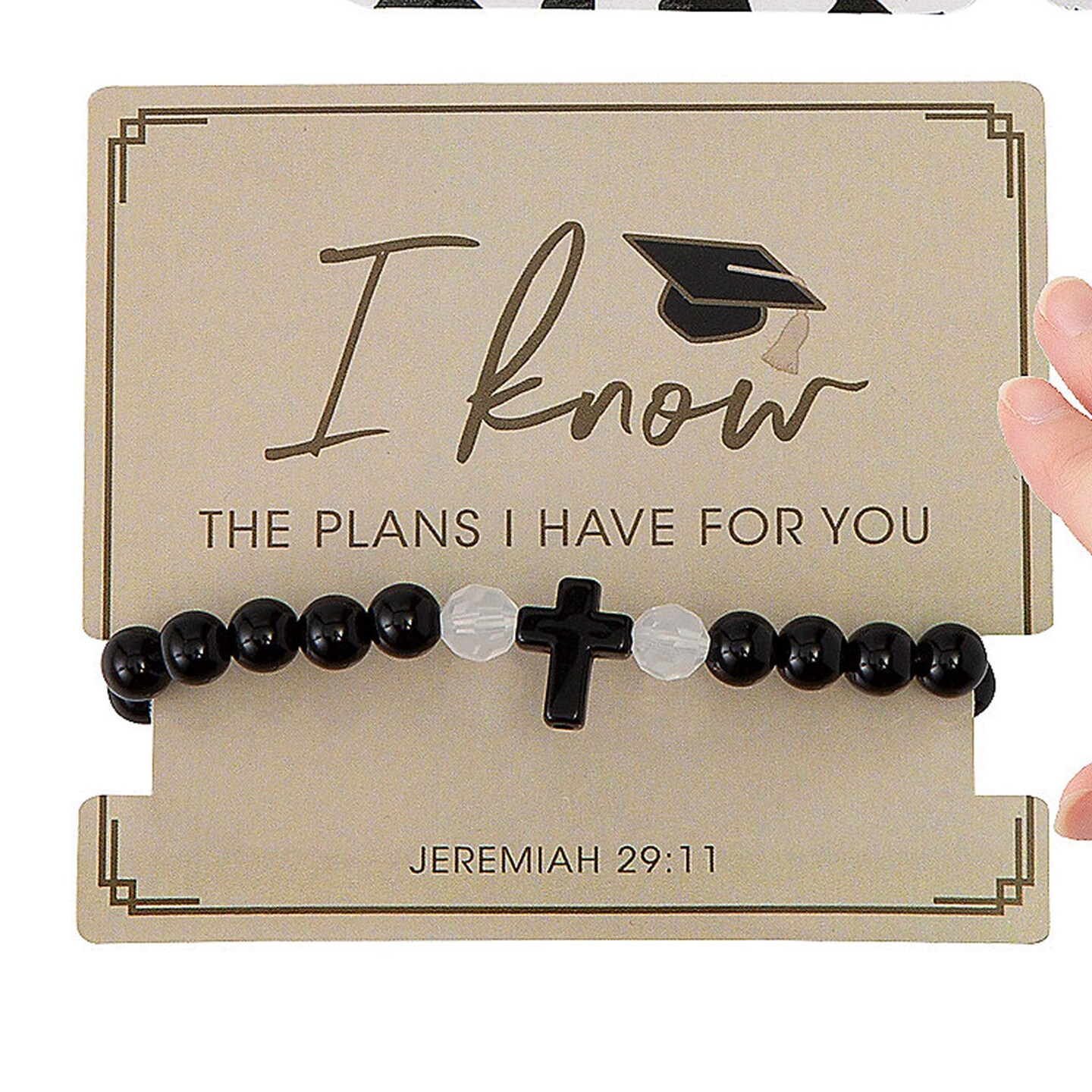 24 Pieces Religious Graduation Jewelry on Card Kit for 12