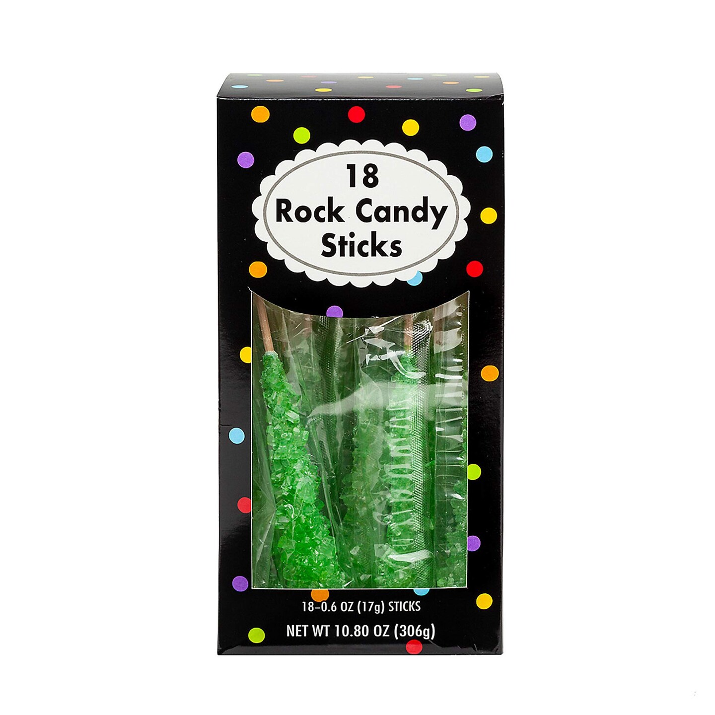 8&#x22; Bright Royal Blue Rock Candy Sticks 10.8 oz