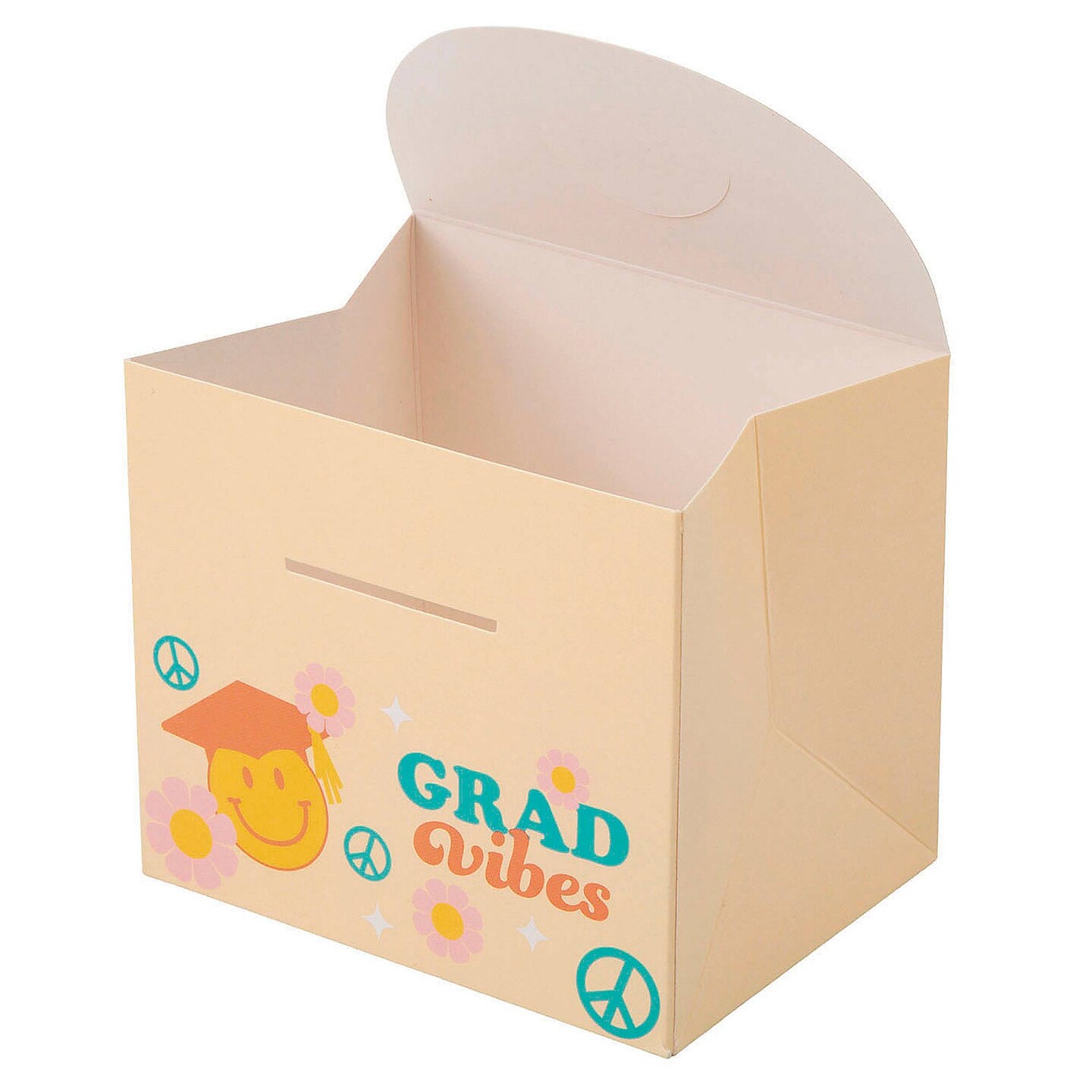 Groovy Grad Vibes Cardstock Party Favor Boxes Pack of 12