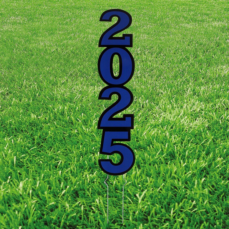 11" x 30" Class of 2025 Vertical Corrugated Plastic Yard Sign