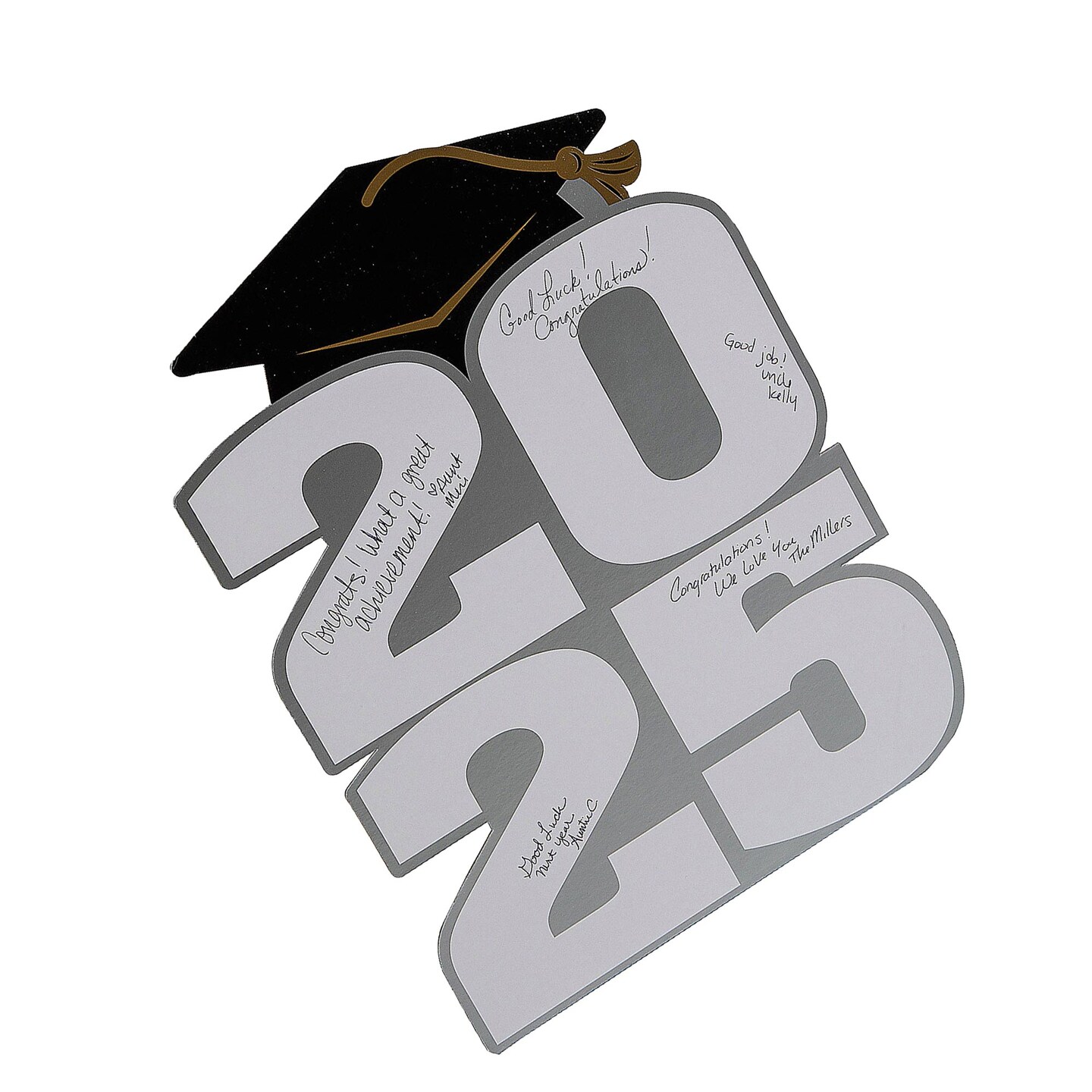 2025 Graduation Cardboard Autograph Sign with Easel 11" x 15"
