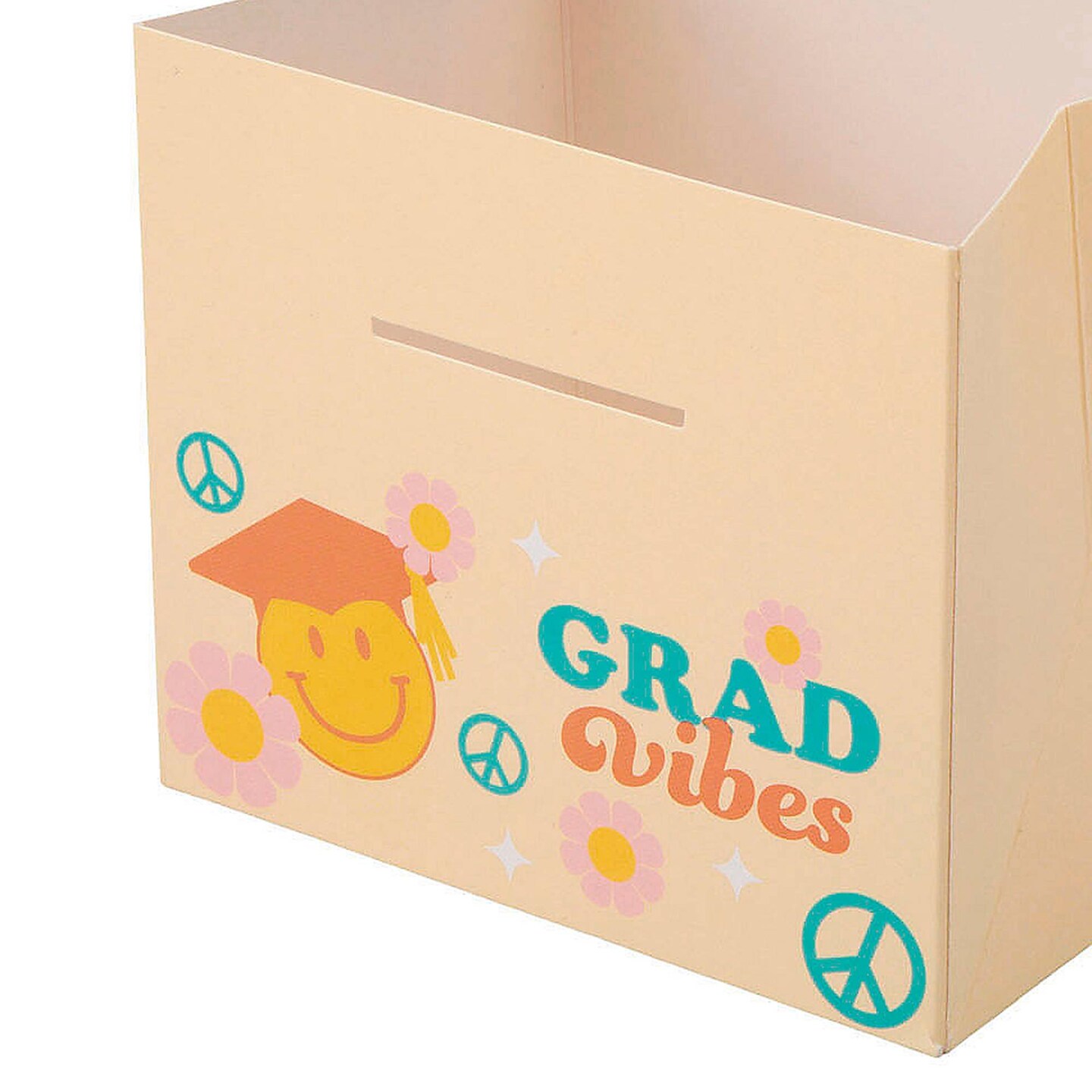 3 1/2" Groovy Grad Vibes Cardstock Party Favor Boxes Pack of 12