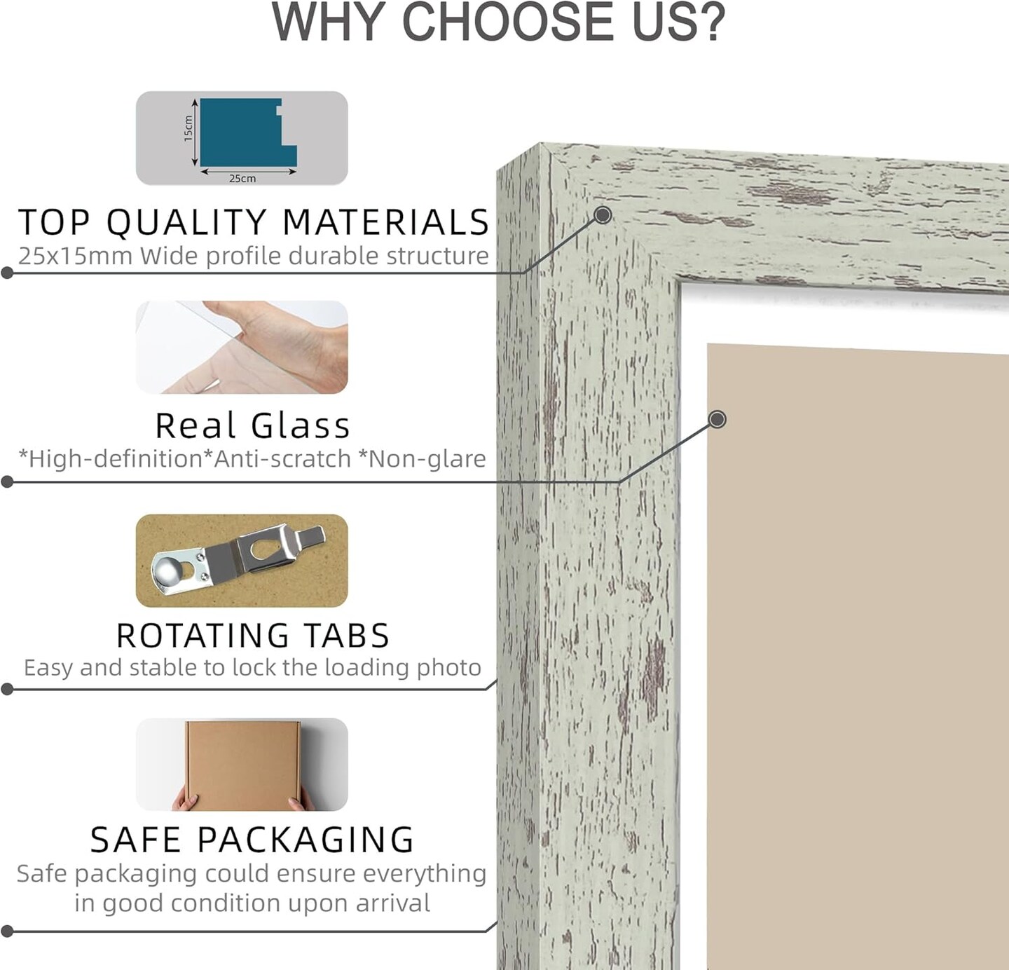 11x14 Picture Frame Set of 2, Made of Real Glass Sage Green Wooden Frame, Display 8x10 Pictures with Mat or 11 x 14 Posters without Mat for Wall Mounting, Gallery Photo Frames