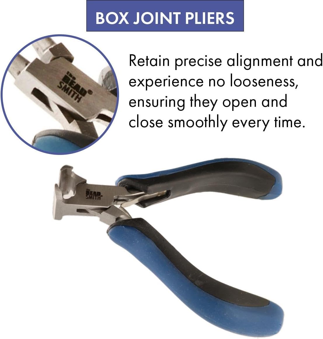 The Beadsmith Ergonomic Pliers, Chain Nose, Round Nose, Flat Nose, Bent Chain Nose & Semi-Flush Side Cutter – Extra-Fine Tips, Comfortable Ergonomic Grip & Double-Leaf Springs