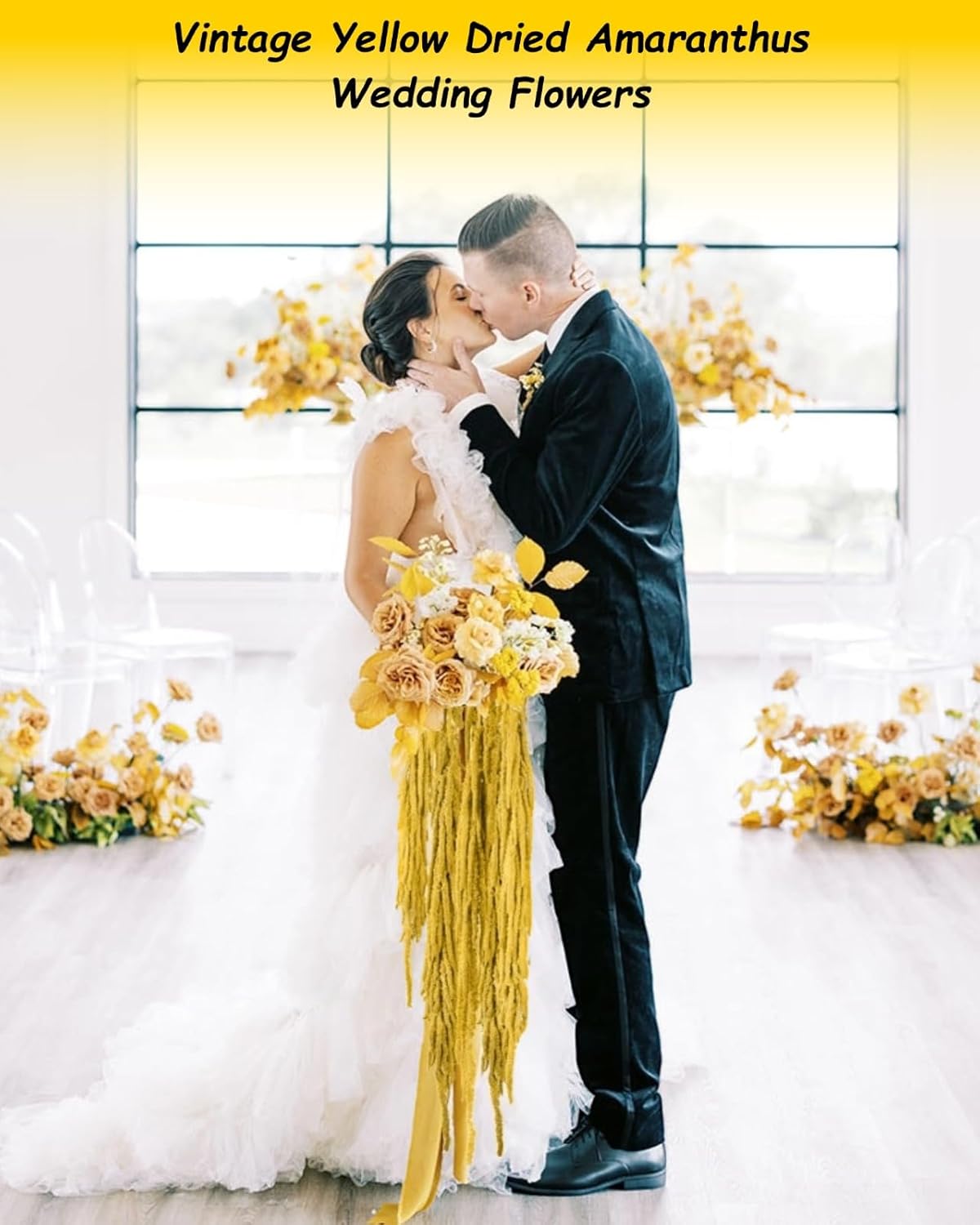 10Pcs Dried Amaranthus Hanging Flowers Garland Rustic Wall Hanging Decor