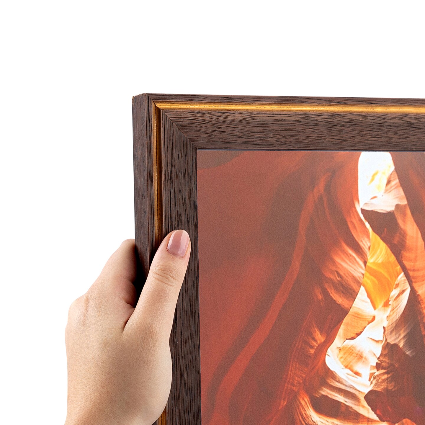 ArtToFrames 16x16 Inch Picture Frame, This 1.25 Inch Custom Wood Poster Frame is Available in Multiple Colors, Great for Your Art or Photos - Comes with Regular Glass and Corrugated Backing (A74LS)