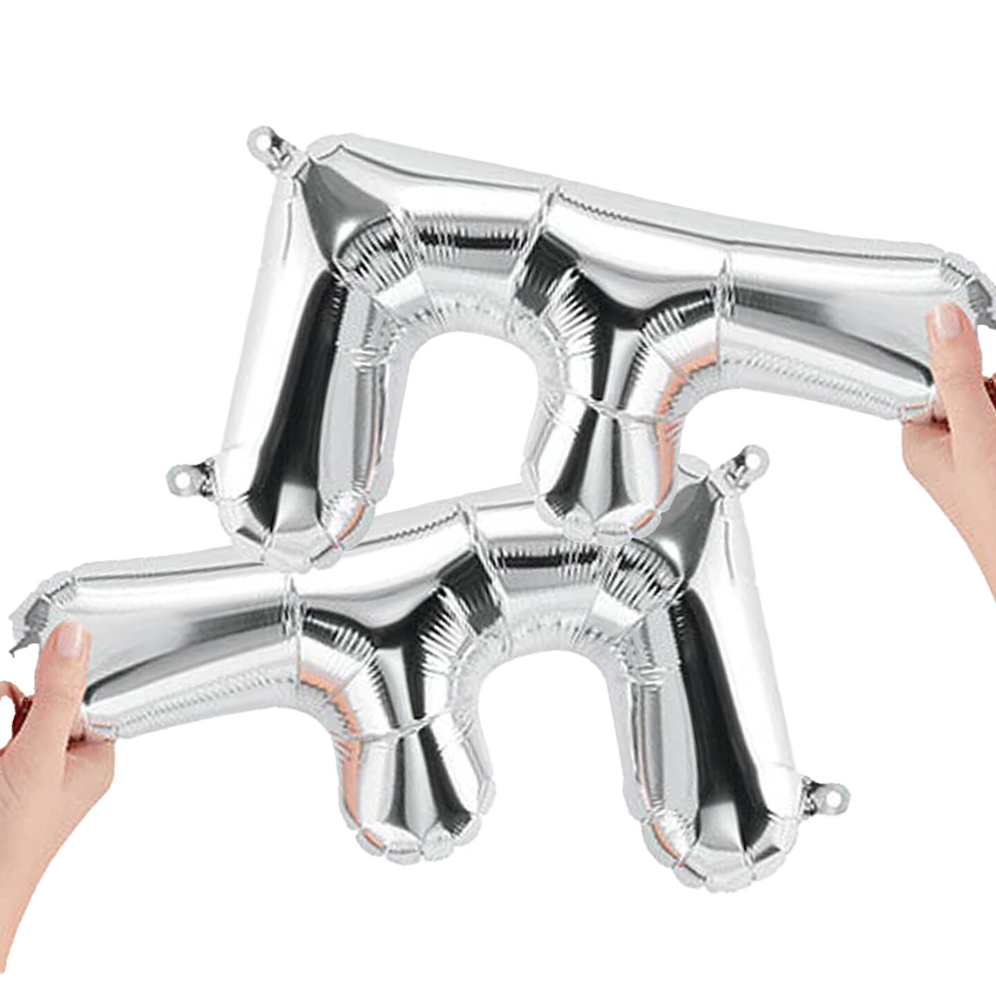 NorthStar Balloons 16&#x22; Silver Letter F Balloon Air Fill Only Foil Mylar