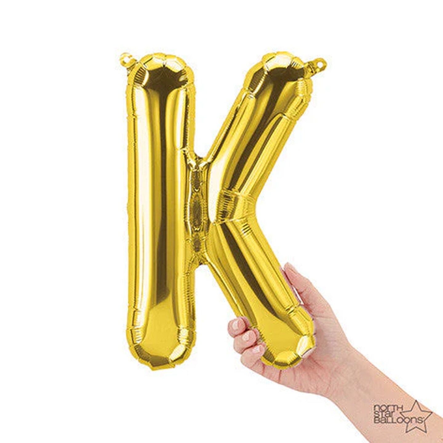 NorthStar Balloons&#xAE; 16&#x22; Gold Letter K Balloon Air Fill Only
