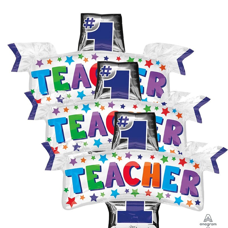 Anagram&#xAE; 38&#x22; #1 Teacher Appreciation Balloon